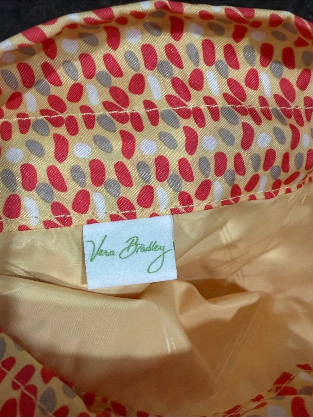 Vera Bradley Beach Clear Cosmetic Bag Cuban Stamps Print